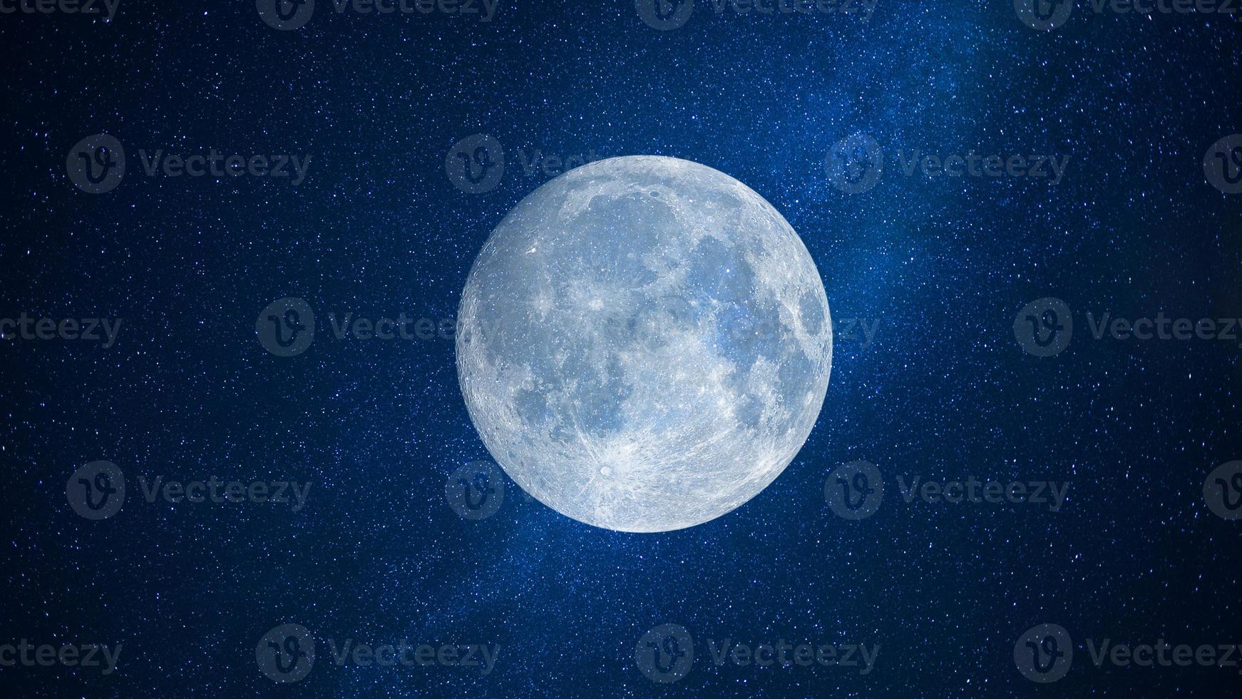 The Moon and deep space photo