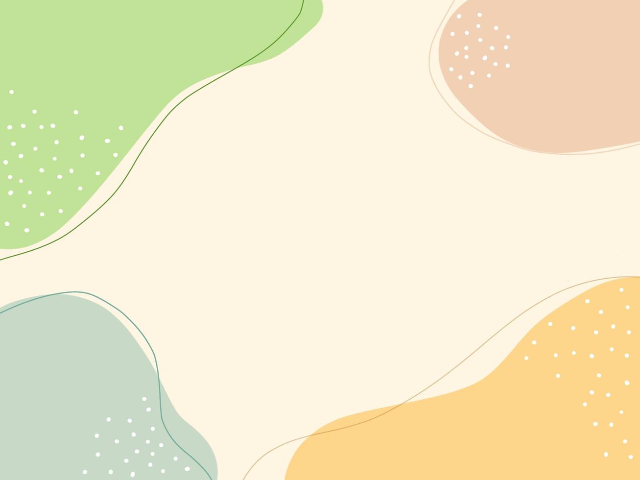 Minimal background in boho style with copy space for design. Hand drawn - Modern colorful and minimal pastel style. photo