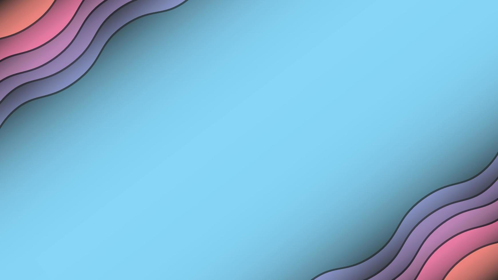 Colorful Abstract wavy background free vector