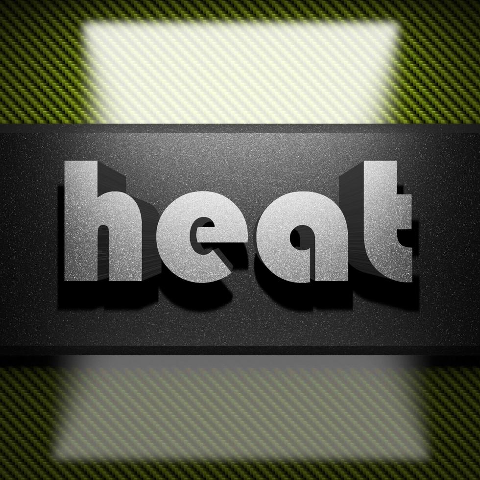 heat word of iron on carbon photo