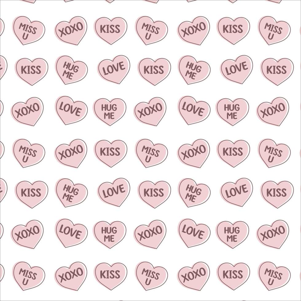 Heart Seamless Pattern and background vector