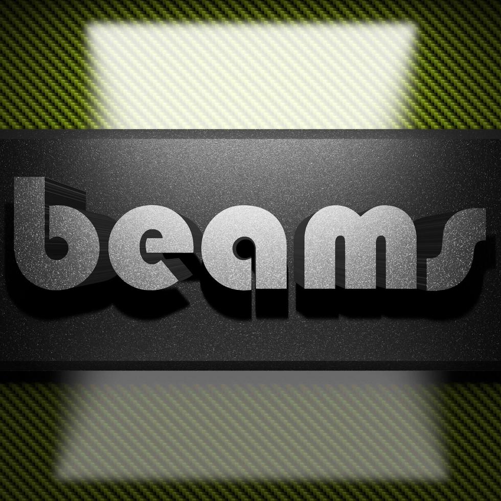 beams word of iron on carbon photo