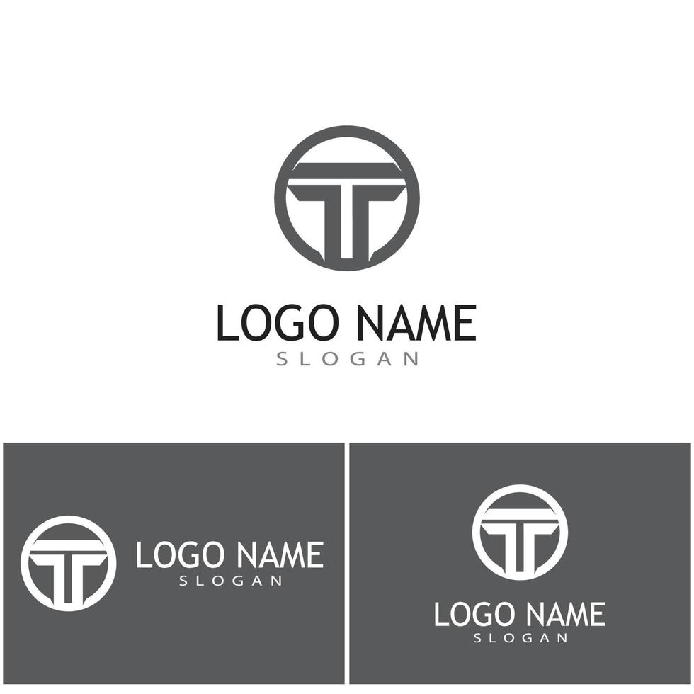 T  Logo Template vector symbol nature