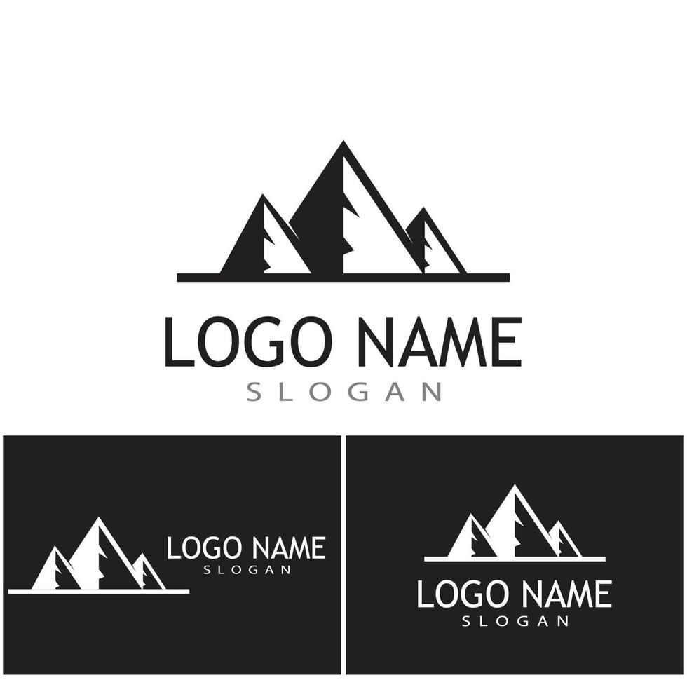 Mountain icon Logo Template Vector illustration design