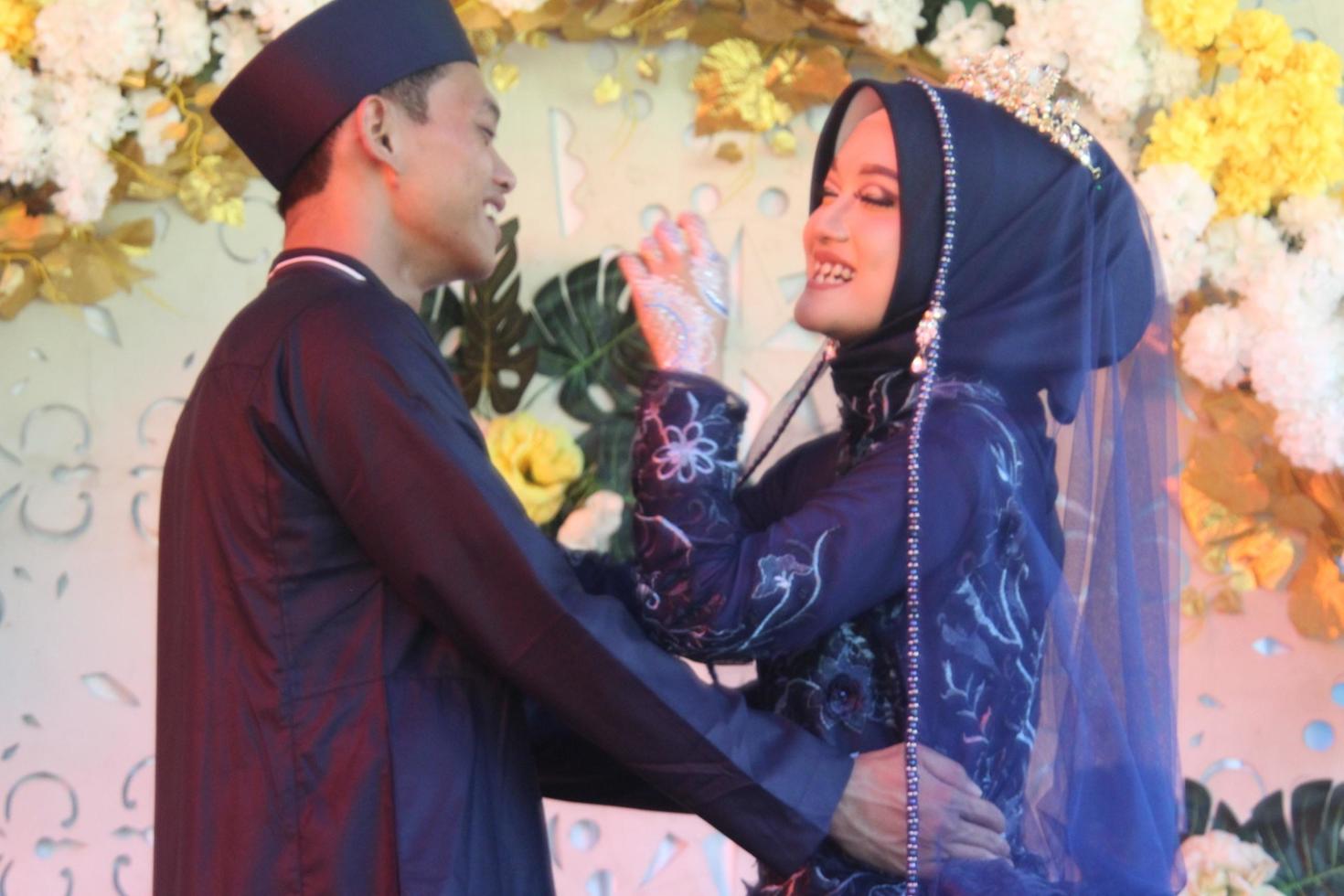 Romantic Indonesian Muslim Bride photo