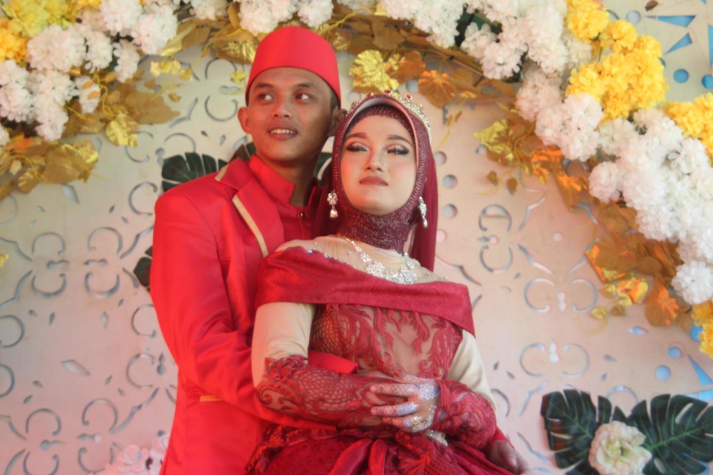 Romantic Indonesian Muslim Bride photo