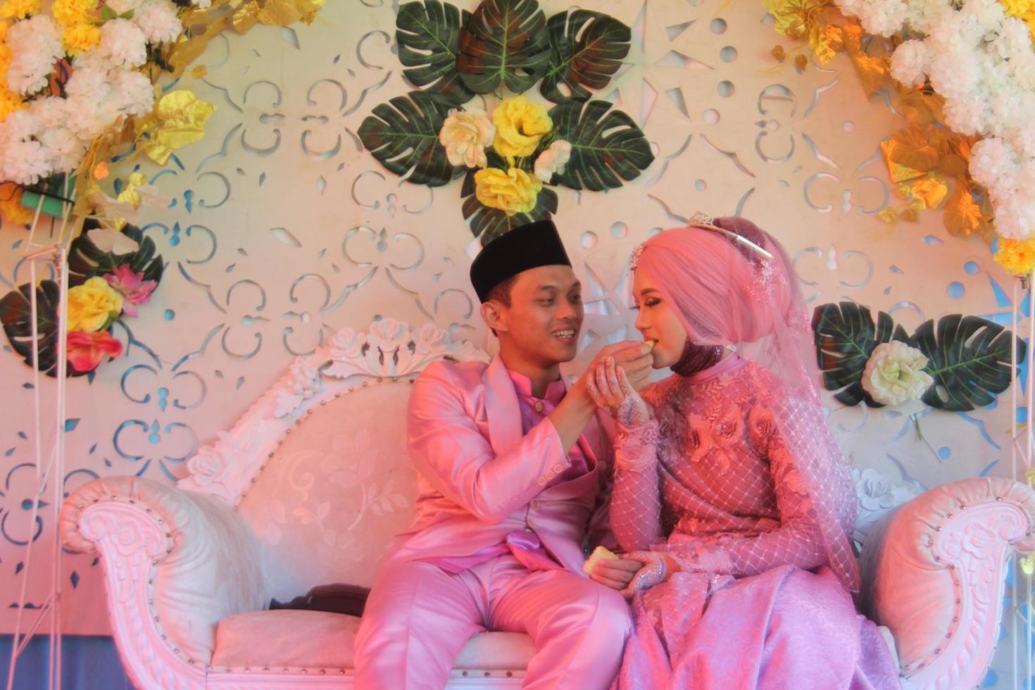 Romantic Indonesian Muslim Bride photo