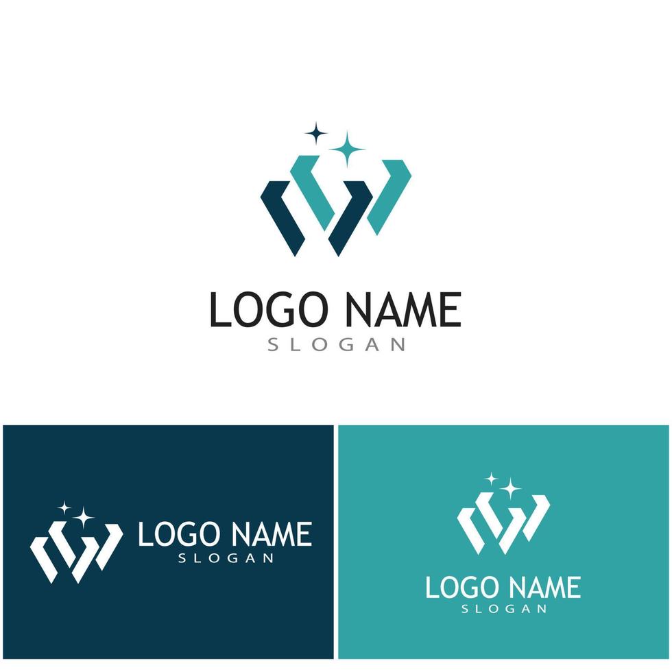 Diamond Logo Template vector icon illustration design