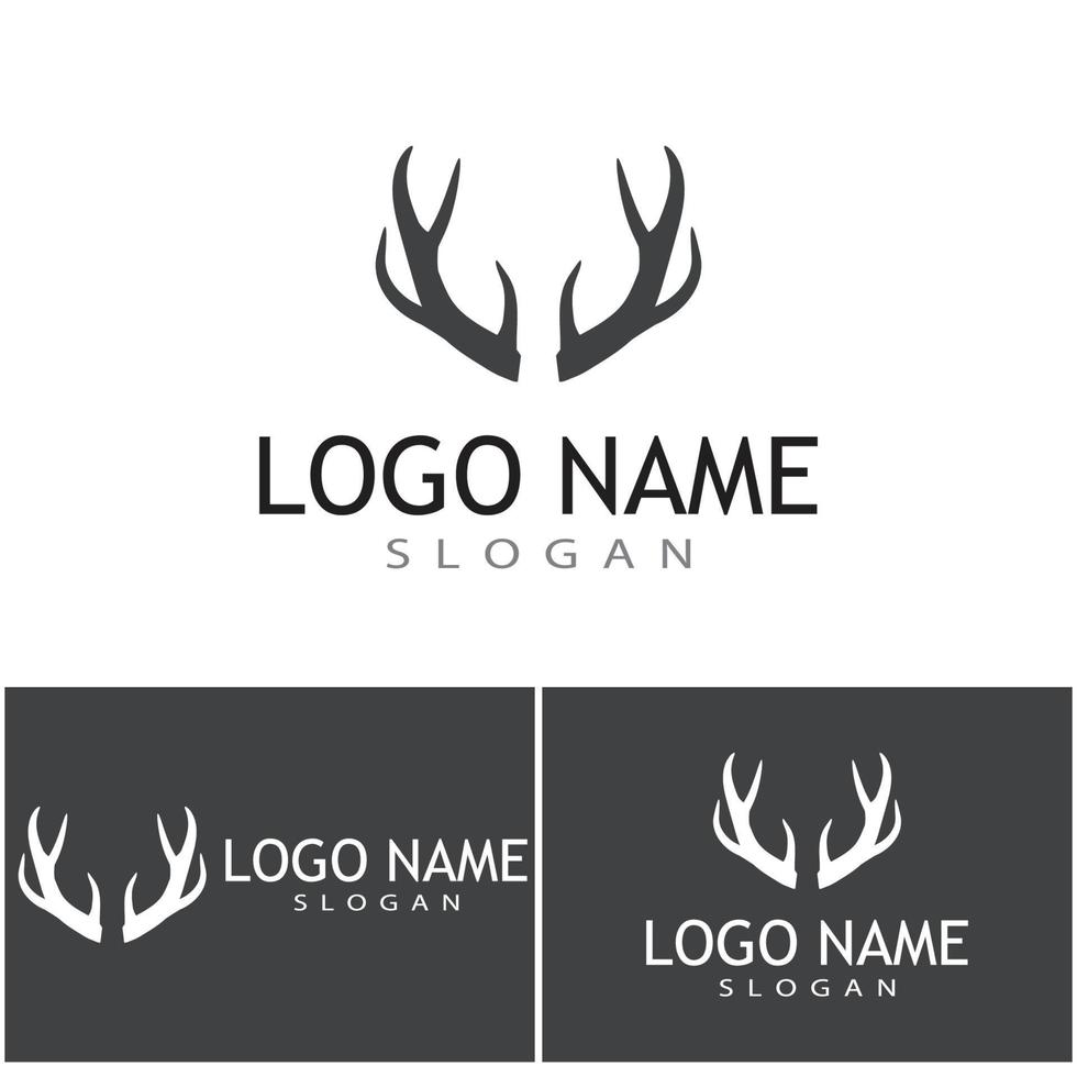 Deer Logo Template vector icon illustration design