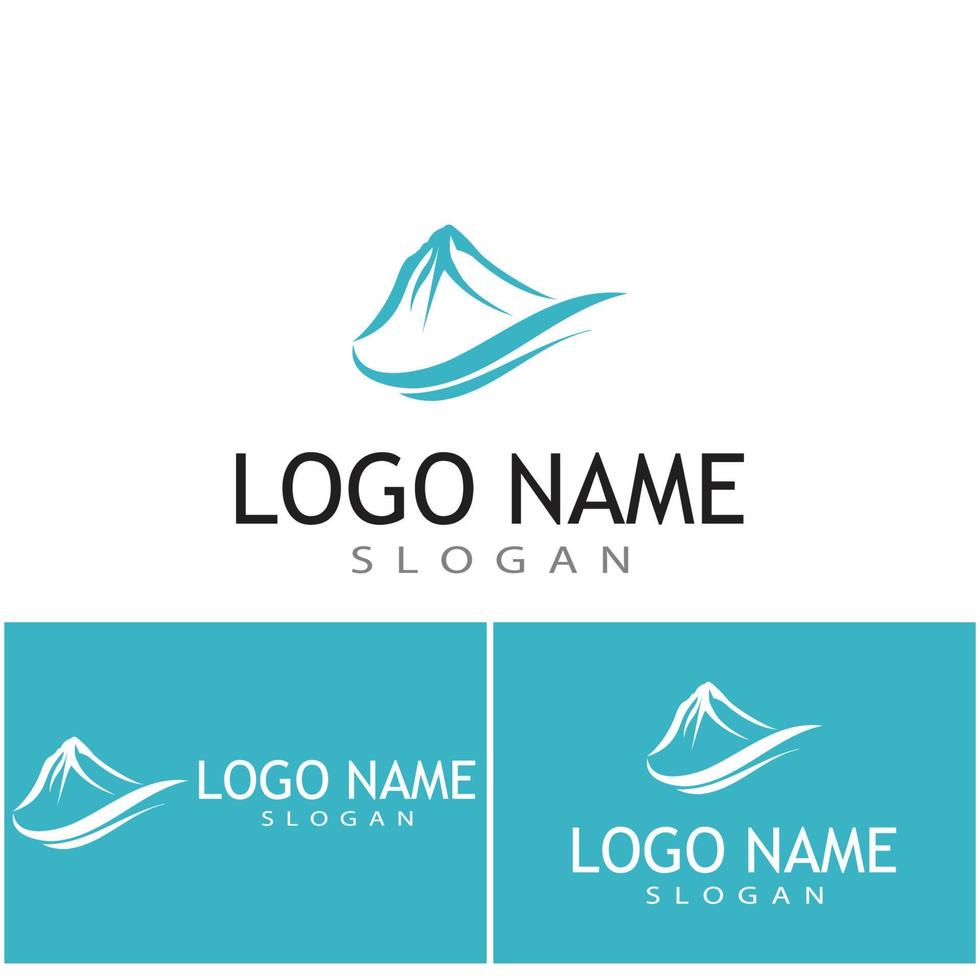 Mountain icon Logo Template Vector illustration design