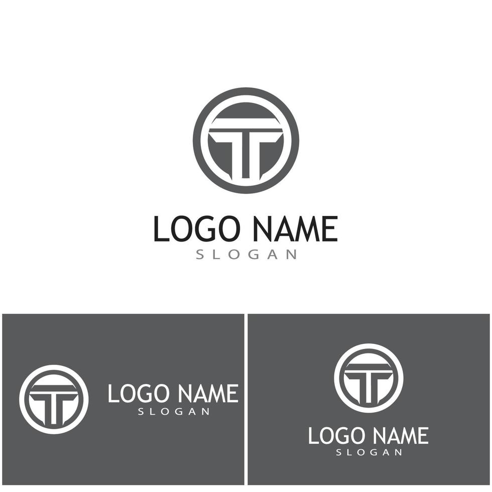 T  Logo Template vector symbol nature