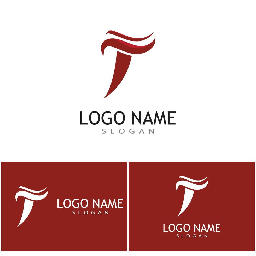 T  Logo Template vector symbol nature