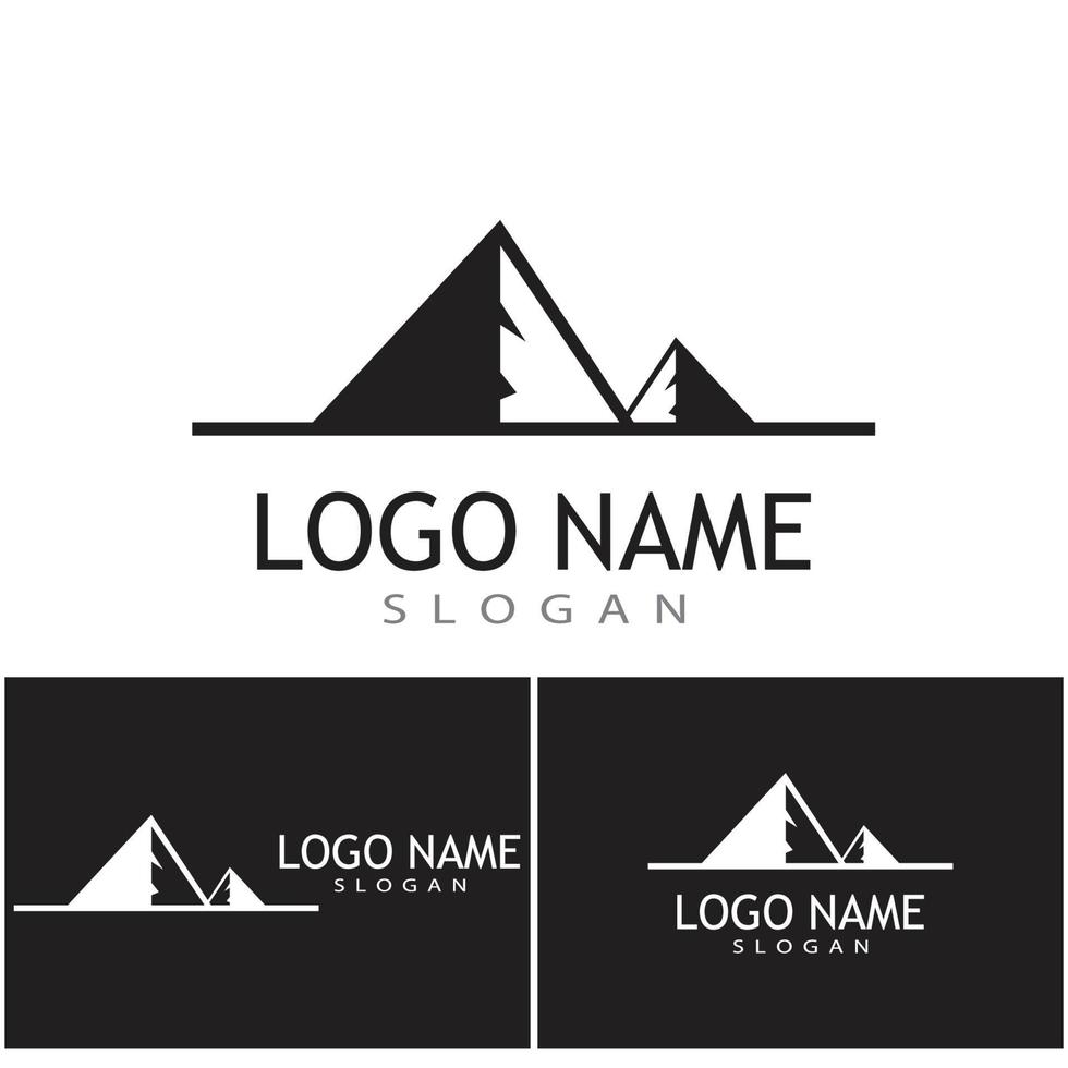 Mountain icon Logo Template Vector illustration design