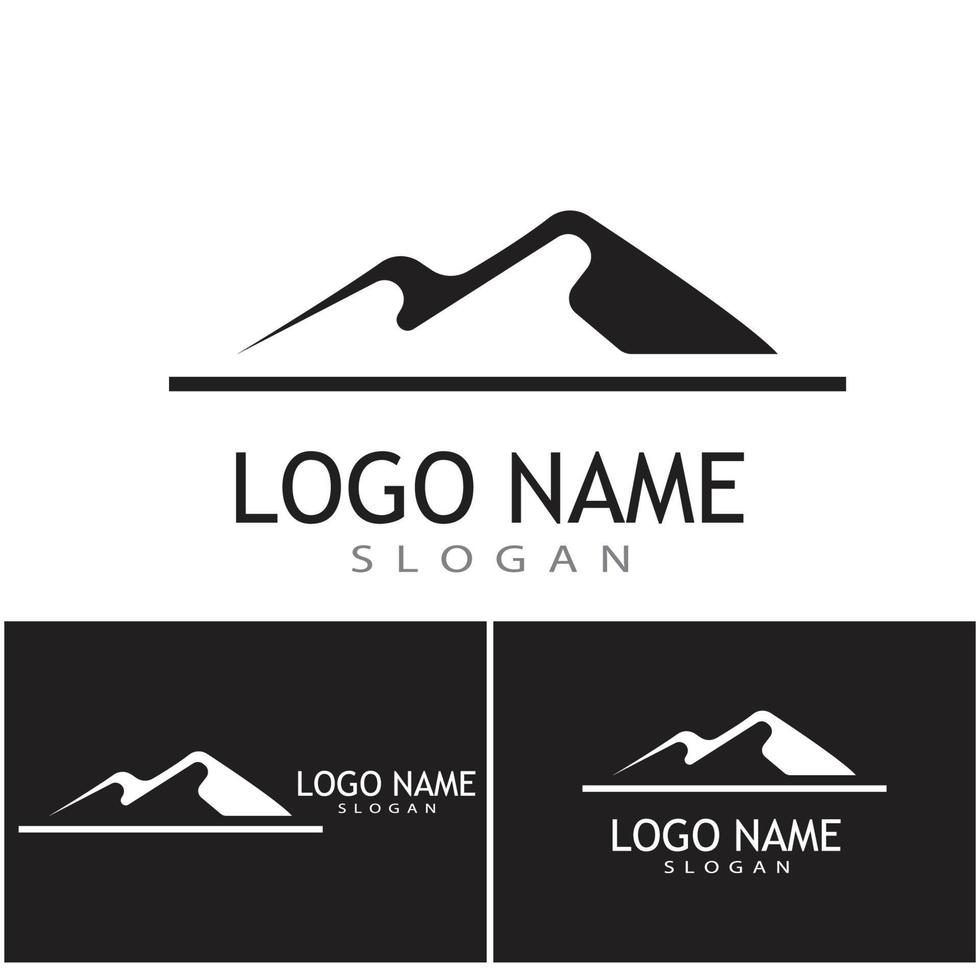 Mountain icon Logo Template Vector illustration design