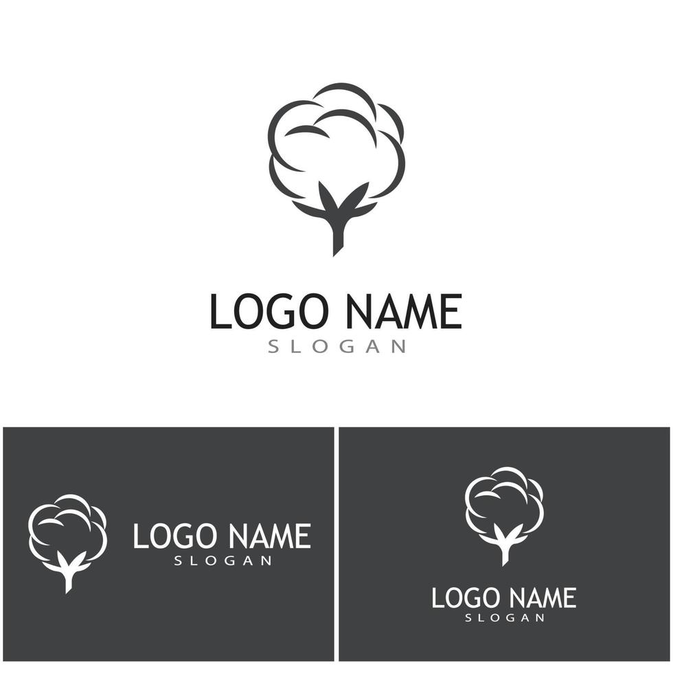 Cotton Logo Template vector symbol nature