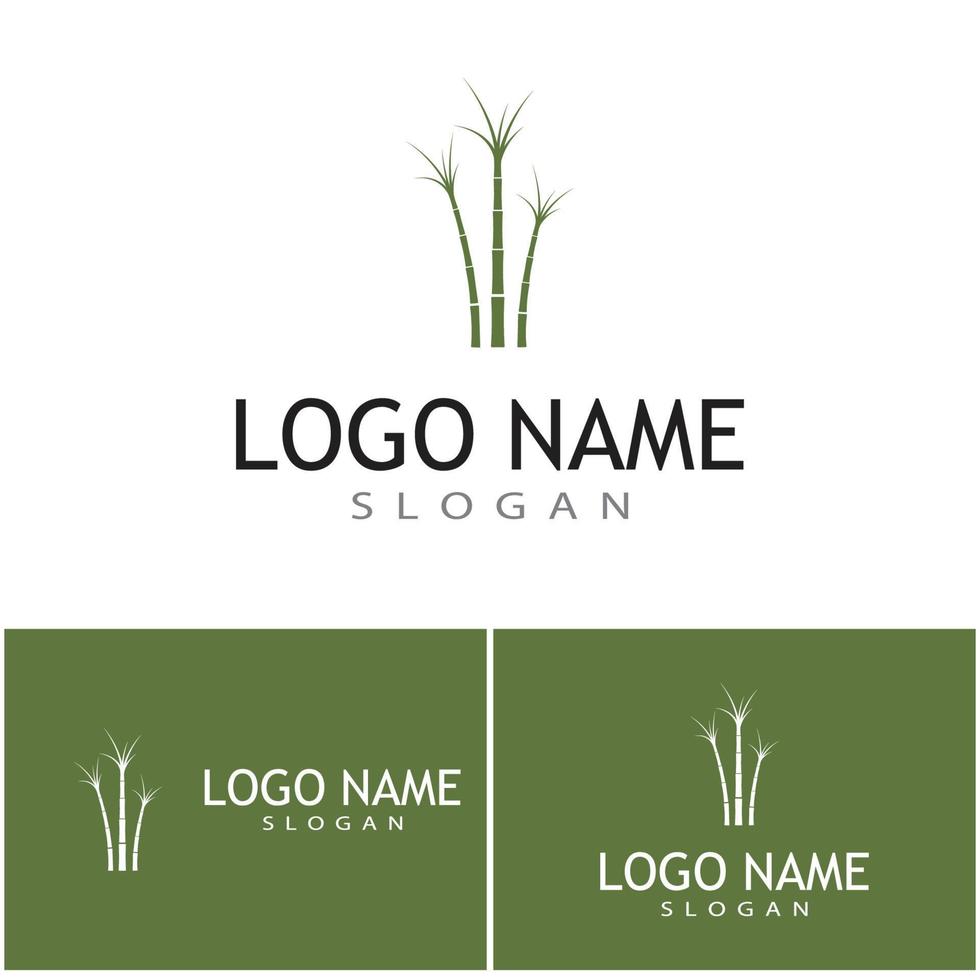 Sugar cane Logo Template vector symbol nature