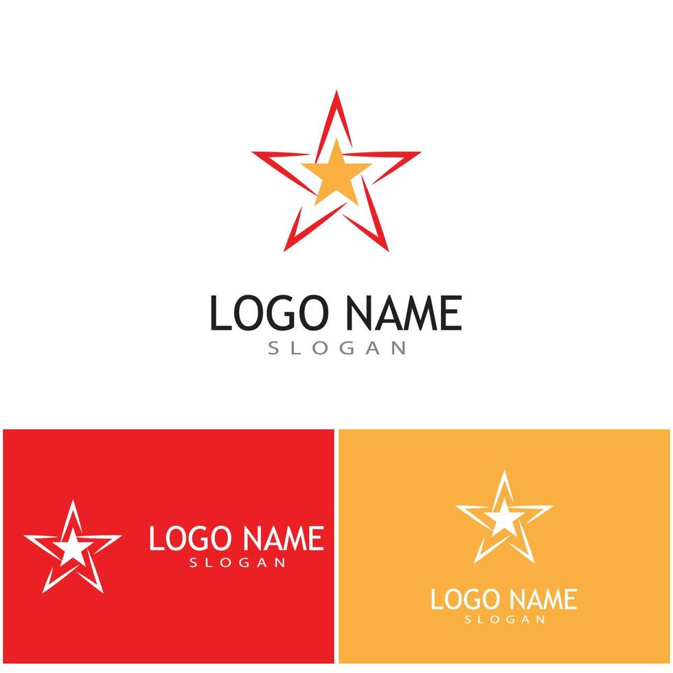 Star icon Template vector illustration design