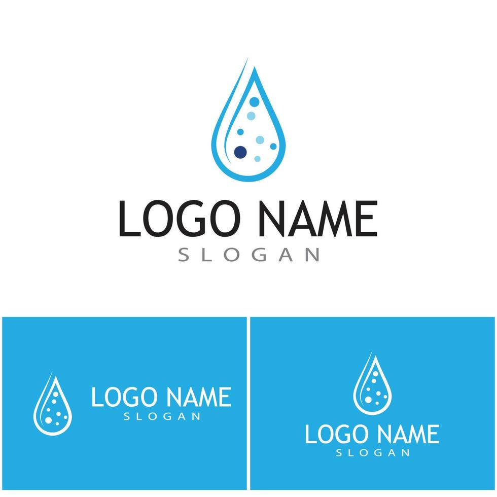 Water drop Logo Template vector illustration design