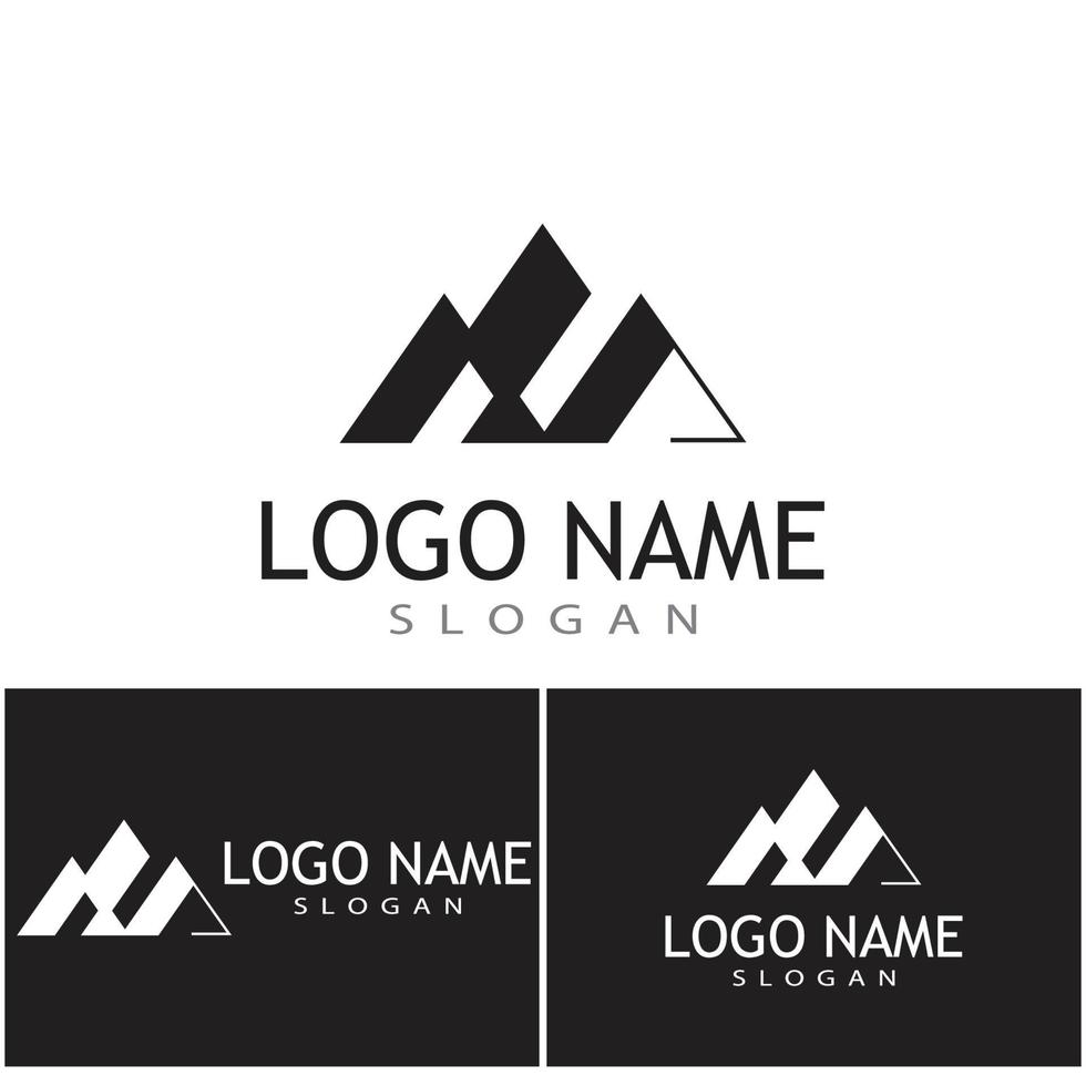 Mountain icon Logo Template Vector illustration design