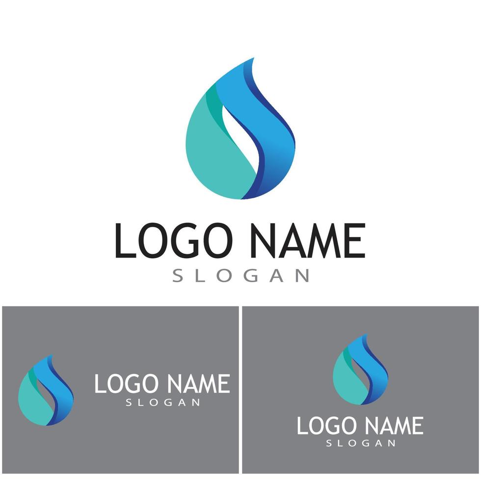 Water drop Logo Template vector illustration design