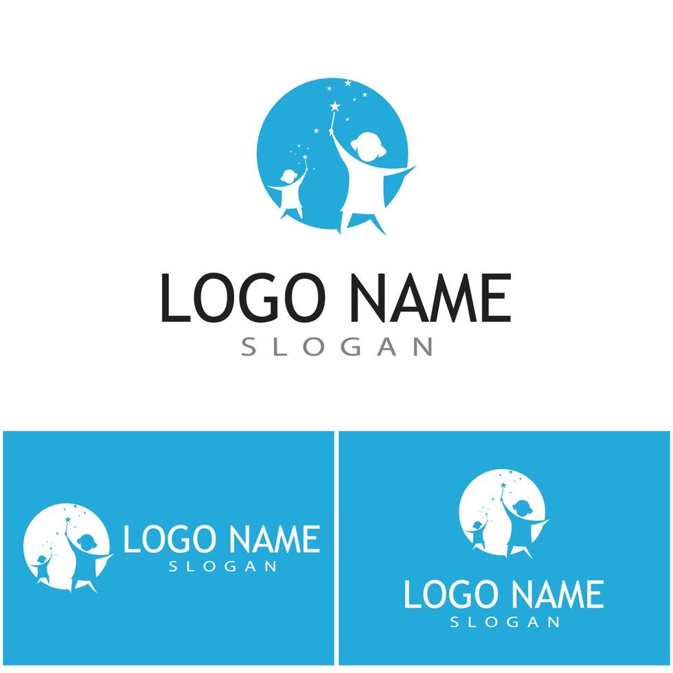 Kids Logo Template vector symbol nature