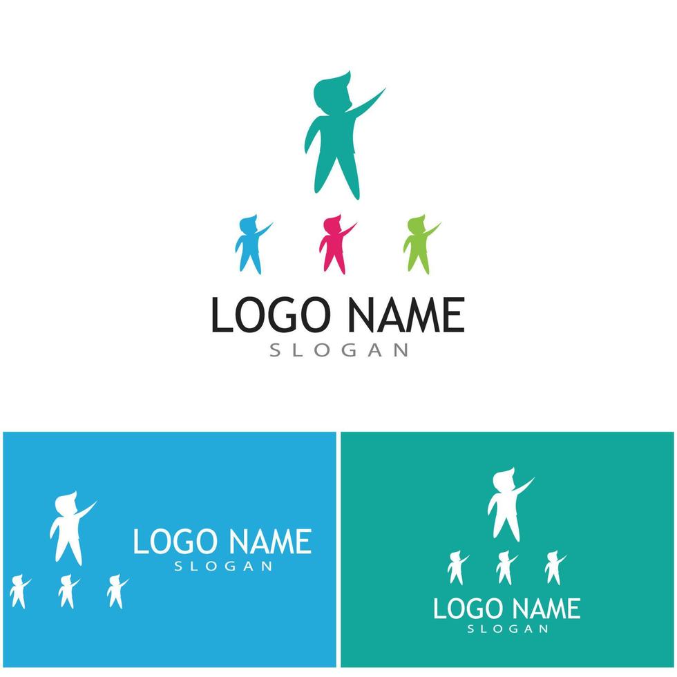 Kids Logo Template vector symbol nature