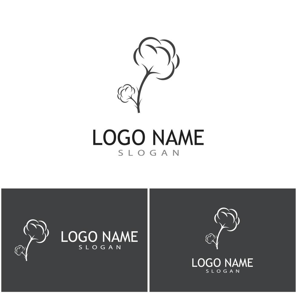 Cotton Logo Template vector symbol nature