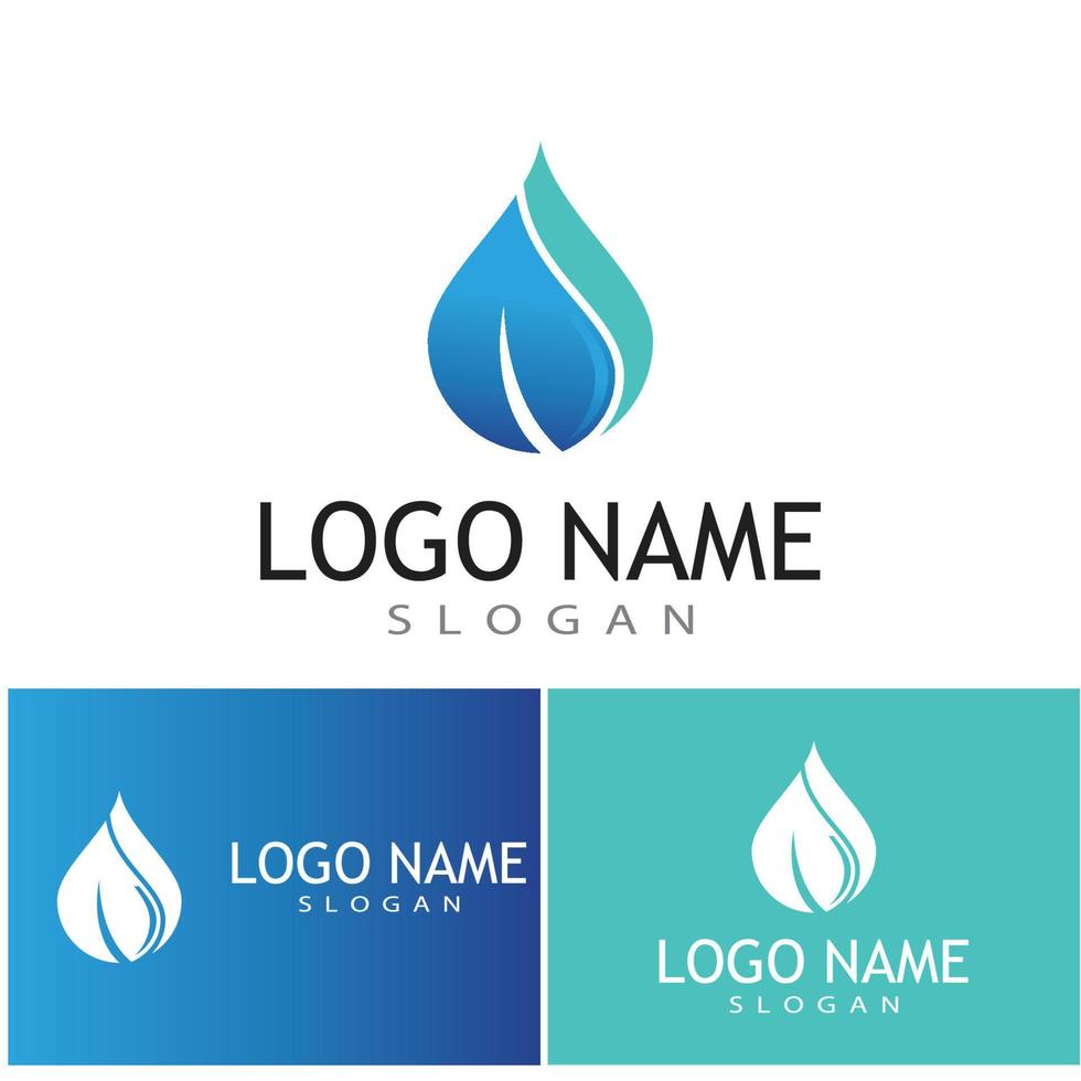 Water drop Logo Template vector illustration design