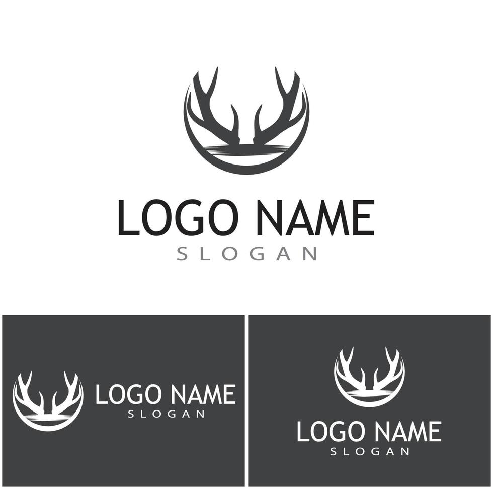 Deer Logo Template vector icon illustration design