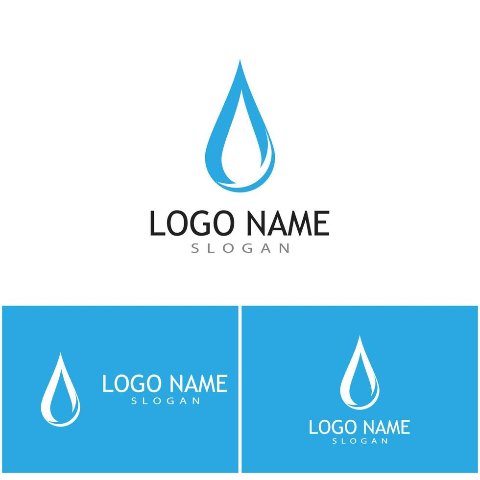 Water drop Logo Template vector illustration design