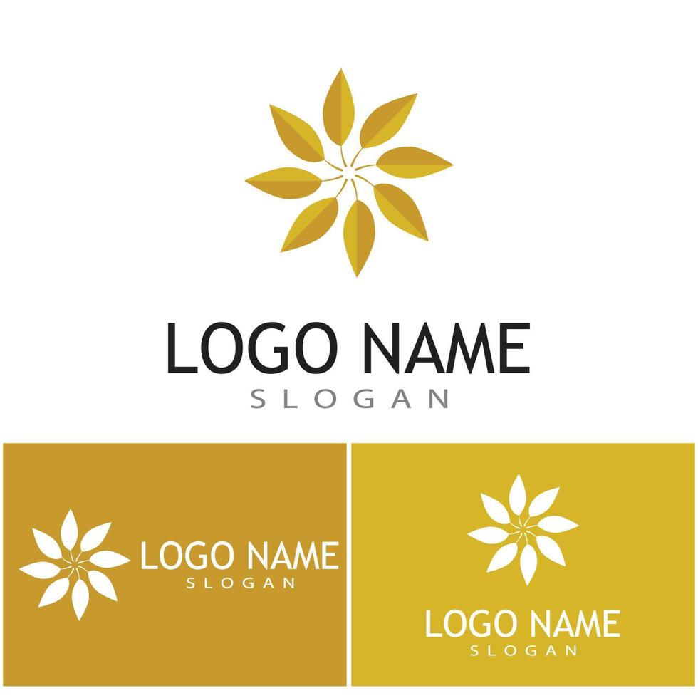 Leaf and Shutter Lens Aperture for Nature Photographer logo design inspiration vector