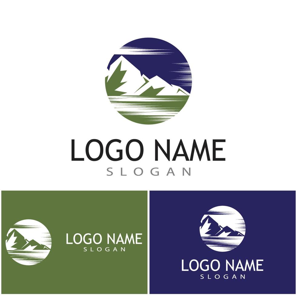 Mountain icon Logo Template Vector illustration design