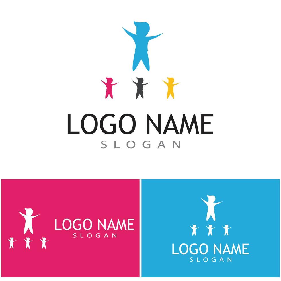 Kids Logo Template vector symbol nature