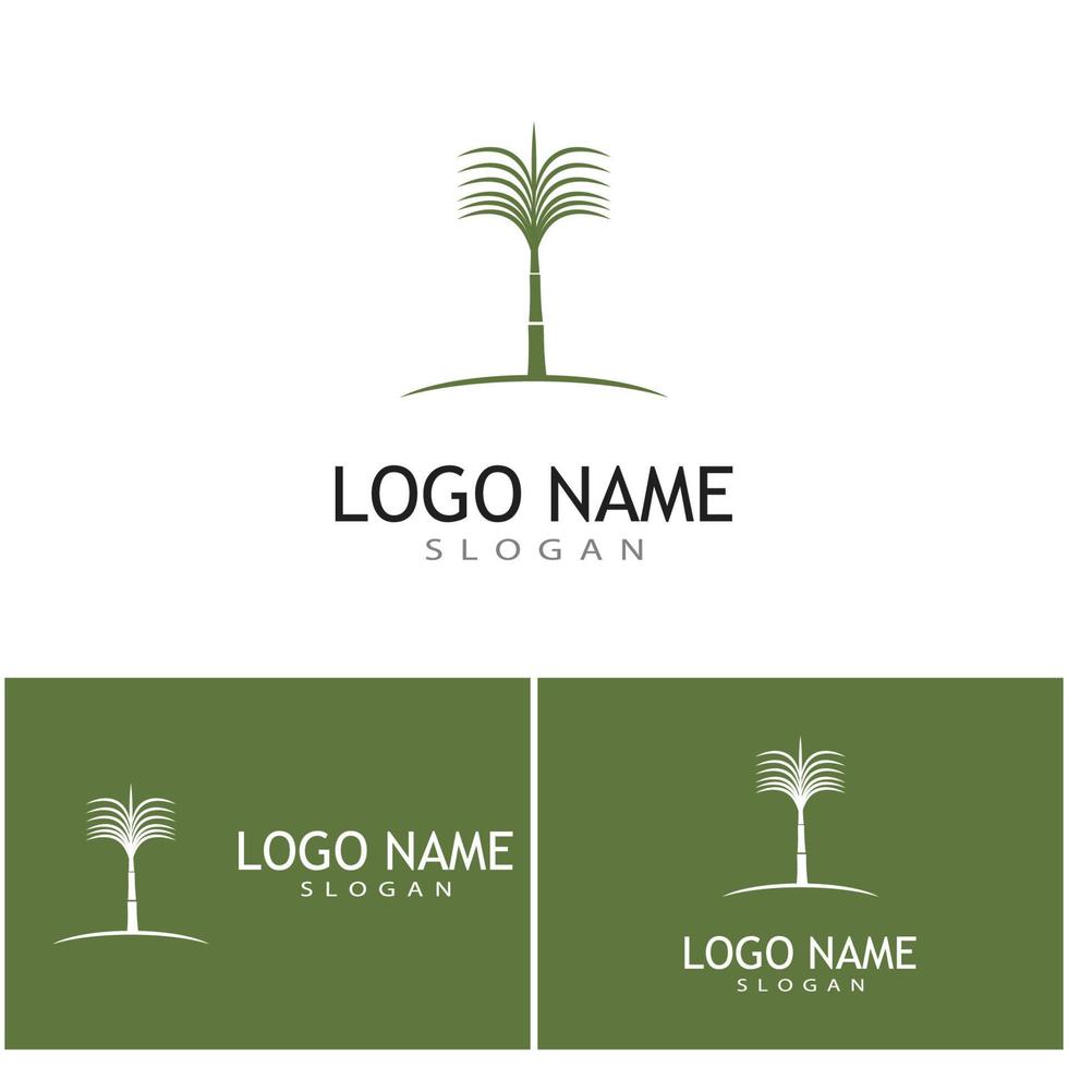 caña de azúcar, logotipo, plantilla, vector, símbolo, naturaleza vector