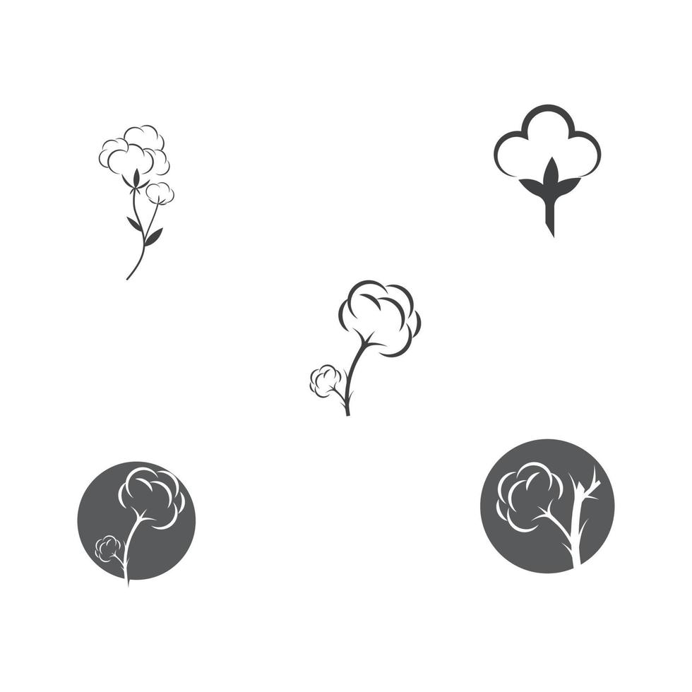 Cotton Logo Template vector symbol nature