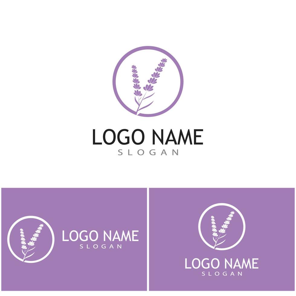 lavanda, logotipo, plantilla, vector, símbolo, naturaleza vector