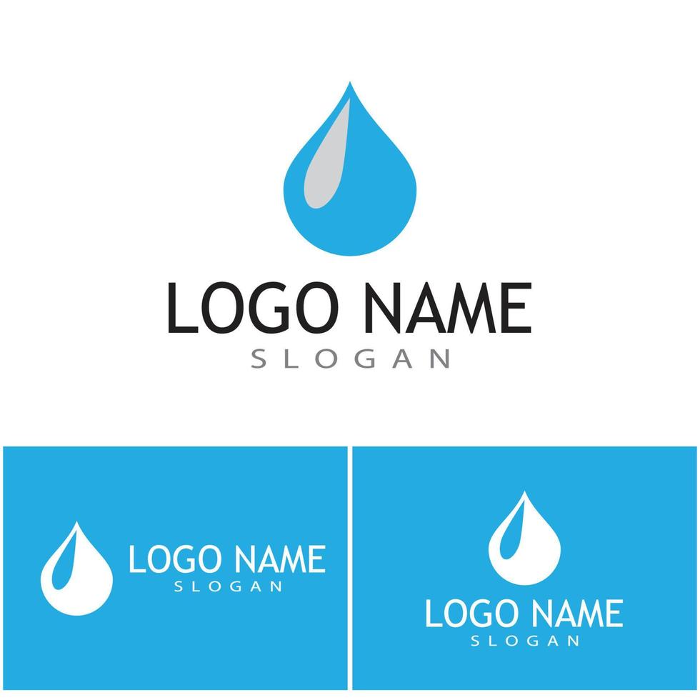 Water drop Logo Template vector illustration design