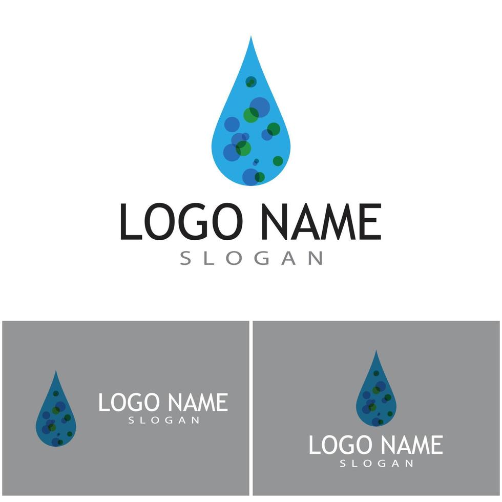 Water drop Logo Template vector illustration design