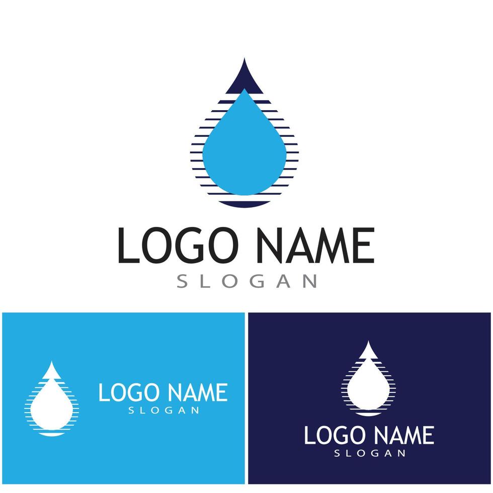 Water drop Logo Template vector illustration design