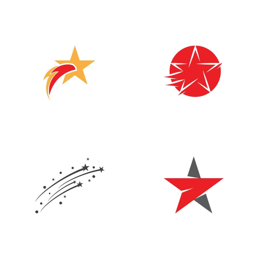 Star icon Template vector illustration design