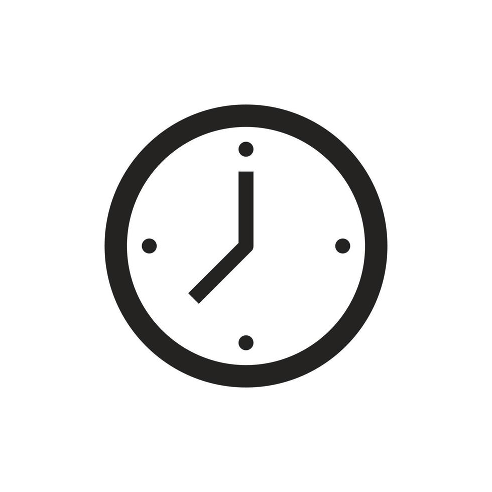 wall clock icon illustration. vector