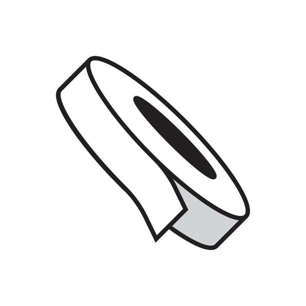 simple roller tape icon design vector