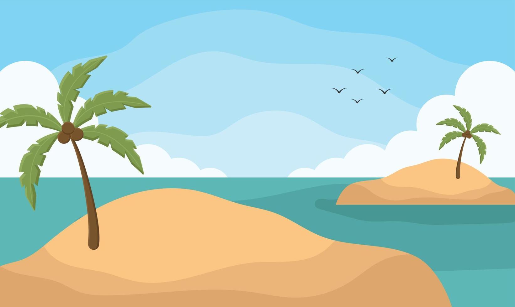 lindo fondo playa tropical verano vacaciones bodas lindo papel pintado manglar vector silueta