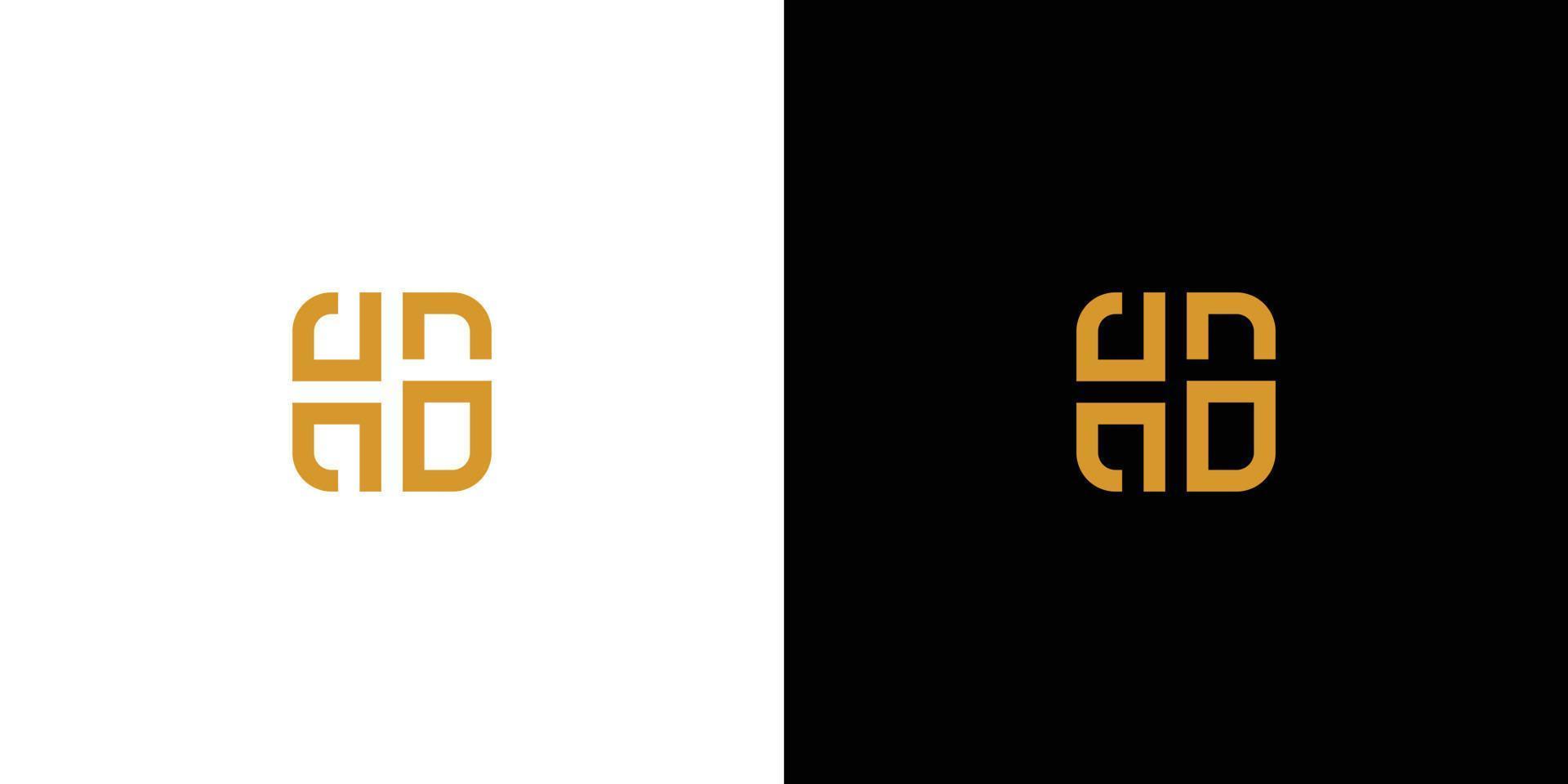 unique and modern HG letter initials logo design 2 vector