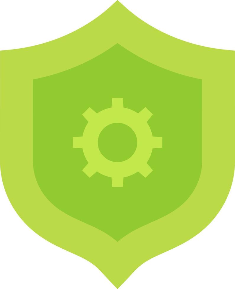 Security Settings Flat Color Icon vector