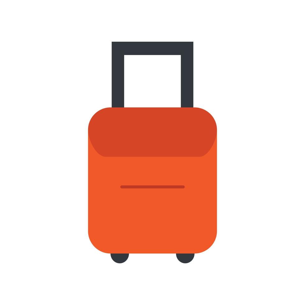 Suitcase Flat Color Icon vector