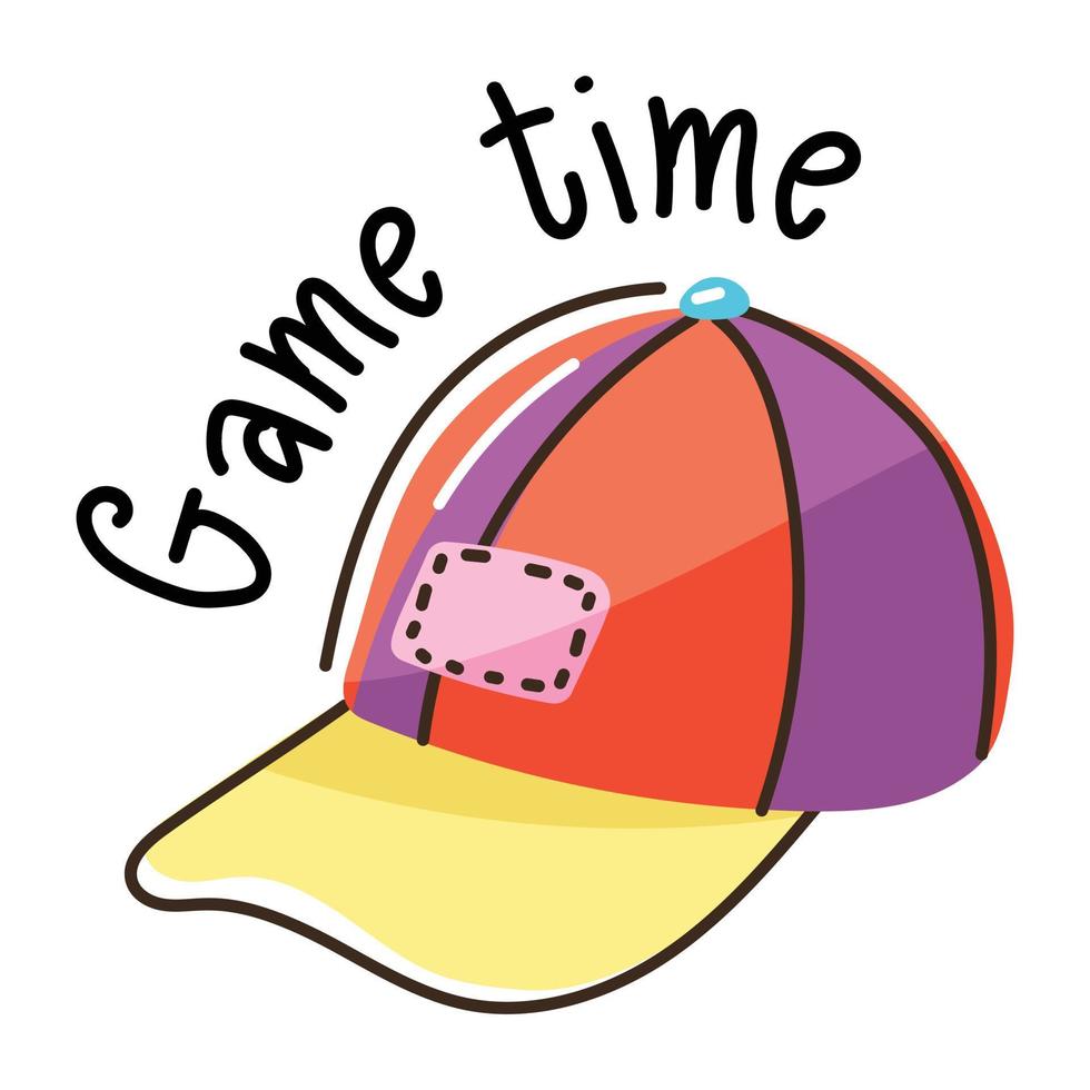 A well designed flat sticker of cap 7396829 Vector Art at Vecteezy