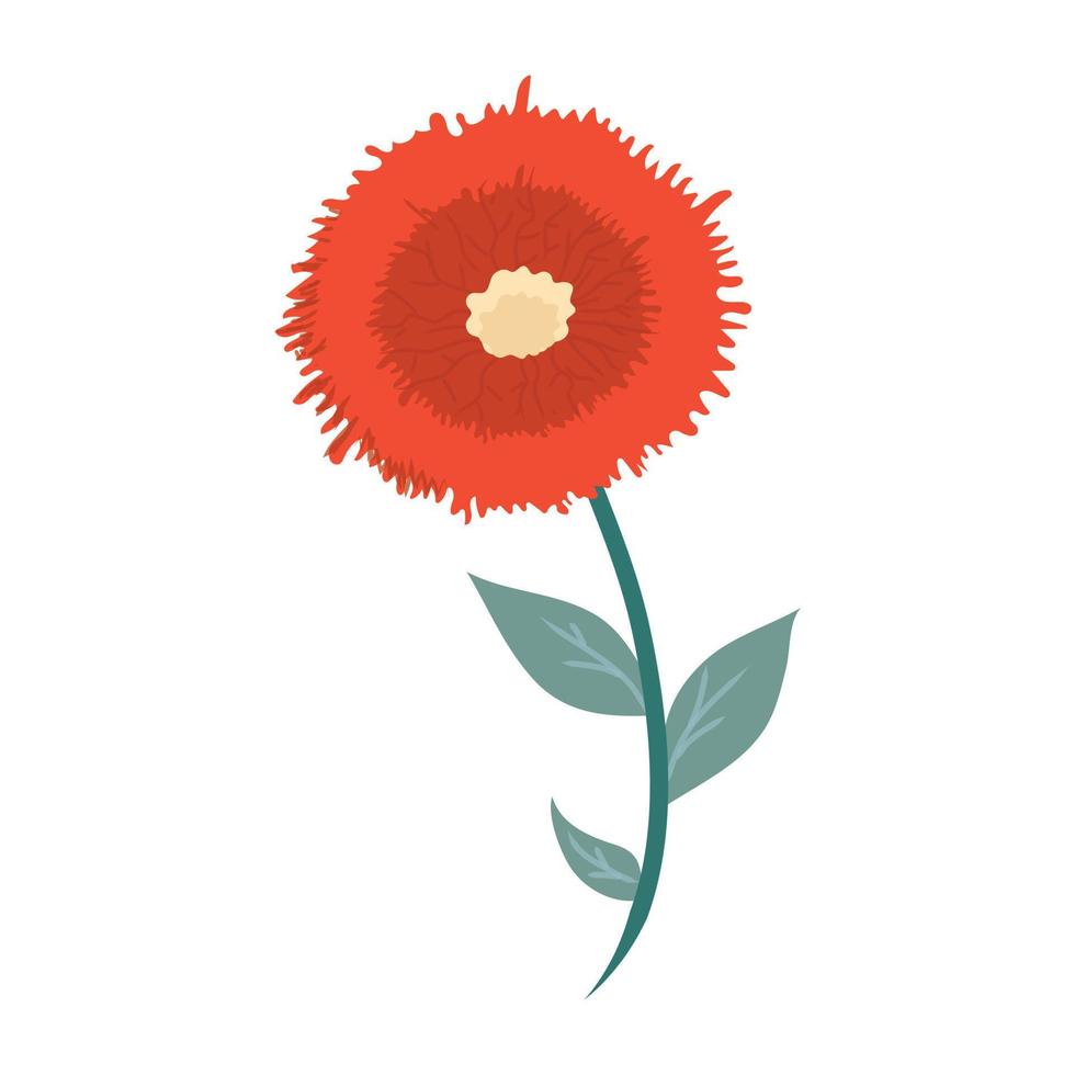 A flowering plant flat icon design vector