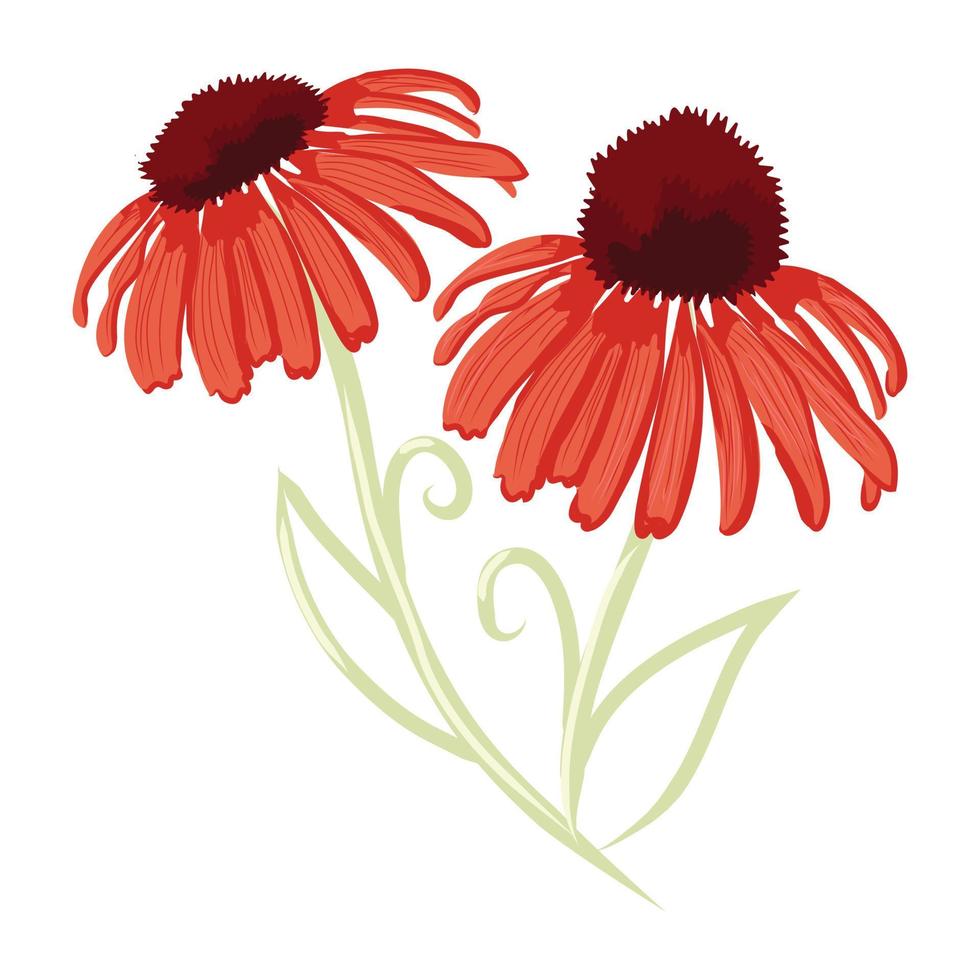 A flowering plant flat icon design vector