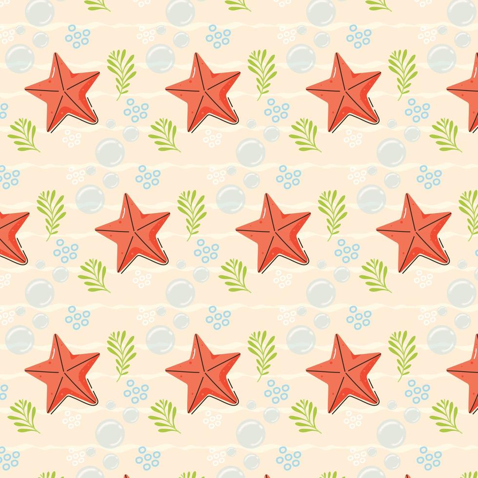 An editable vector design of starfish pattern